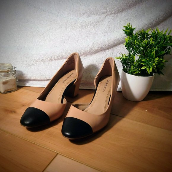 Charter Club- Nude and Black pumps, size 7.5 (womens) - Picture 3 of 5